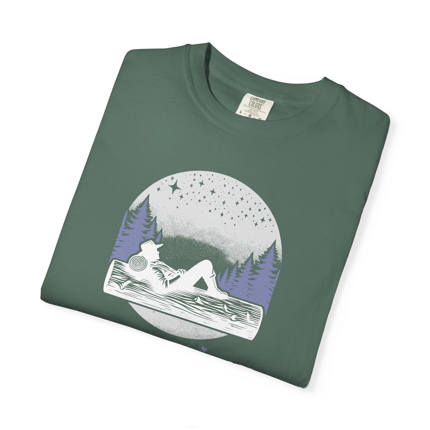 Slumberjack Campfire Graphic T-Shirt — Relaxing Night Sky Outdoor Tee