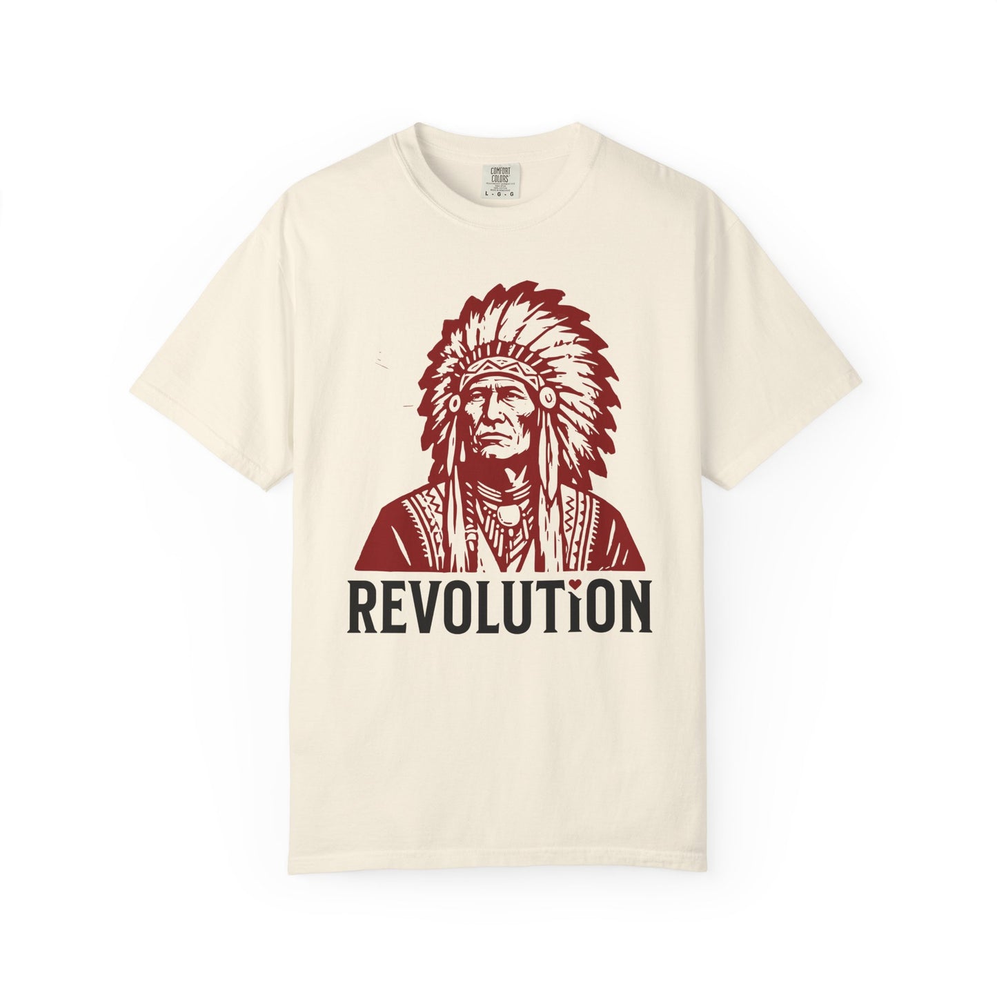 Revolution Graphic T-Shirt - Native Chief First Nation Illustrated Tee