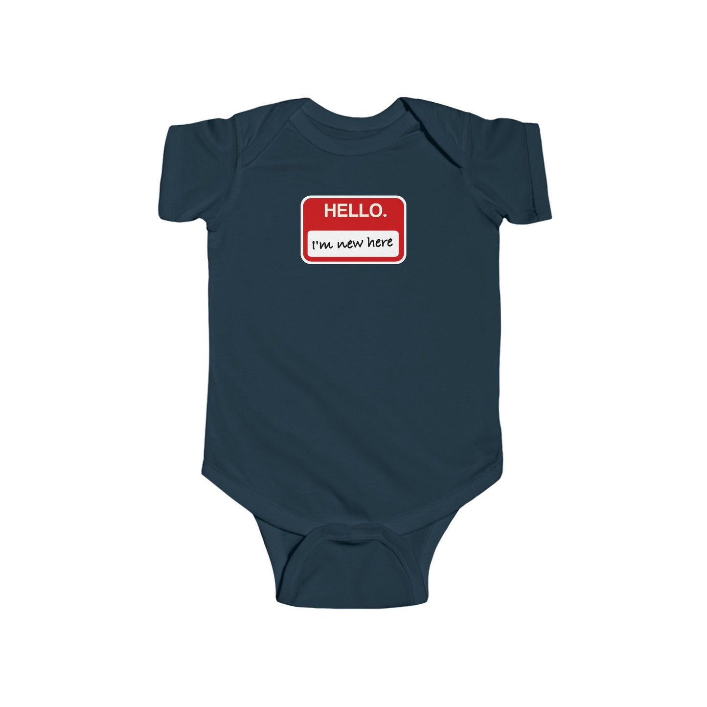 "Hello ❤︎ I'm New Here" Baby Bodysuit - Newborn Welcome Onesie