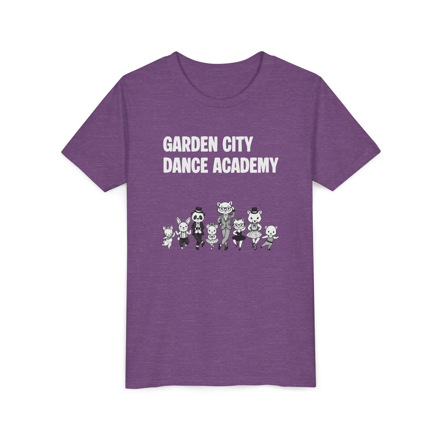 "Garden City Dance Academy" Youth Tee — Kids Dance Club Cartoon Dancers T-Shirt