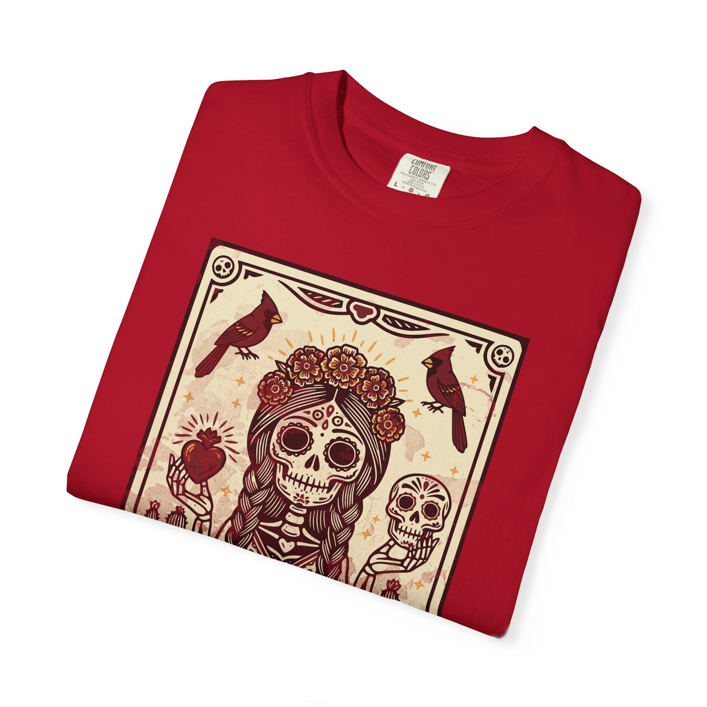 "La Muerte Amada" T-Shirt — Day of the Dead Skull Art Tee