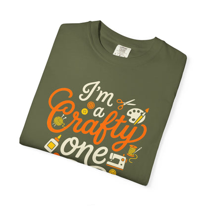 "I'm a Crafty One" T-Shirt —  Graphic Tee for Arts & Crafts Enthusiasts