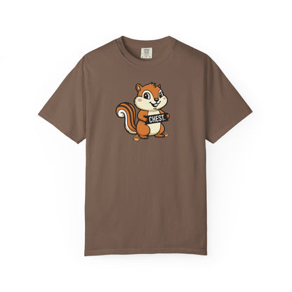 "Chestnuts: Chest" Couples Tee - Chipmunk Censored 'CHEST' Chestnut Graphic T-Shirt