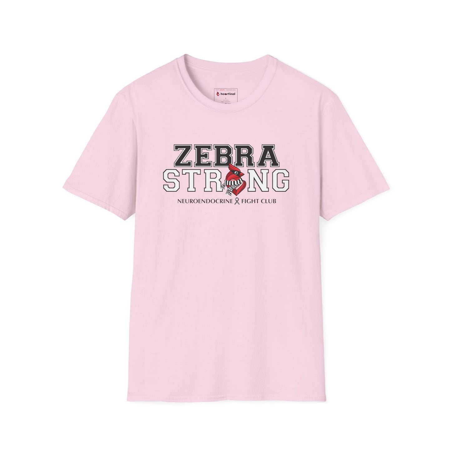 Zebra Strong T-Shirt — Neuroendocrine Cancer Fight Club Awareness Support Tee