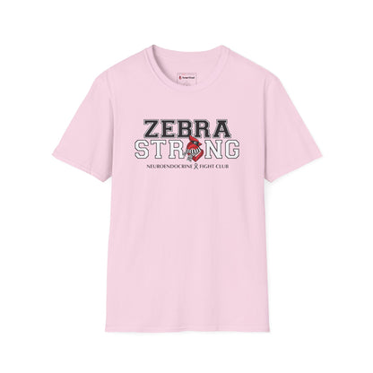 Zebra Strong T-Shirt — Neuroendocrine Cancer Fight Club Awareness Support Tee