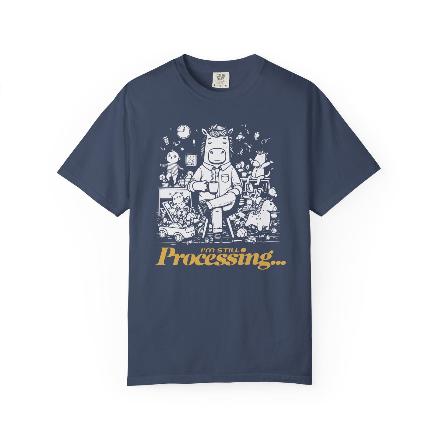"I'm Still Processing..." T-Shirt - Funny Cartoon Techie Tee