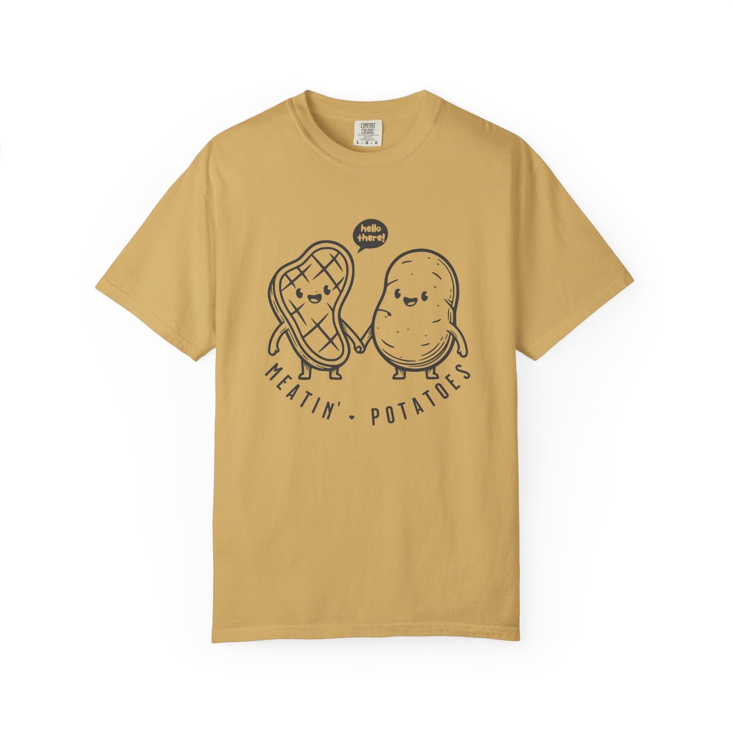 Meatin' Potatoes T-Shirt — Cute Steak & Potato Graphic Tee