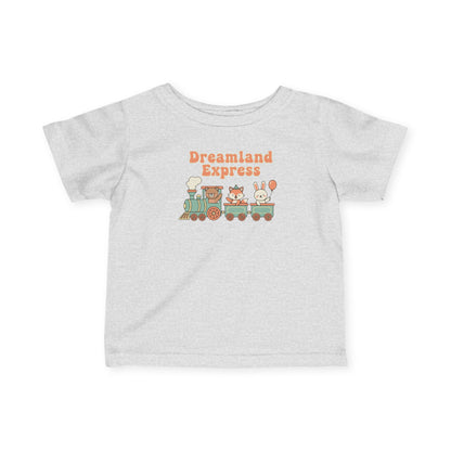 "Dreamland Express" Infant Tee — Cute Train Graphic Baby Shirt