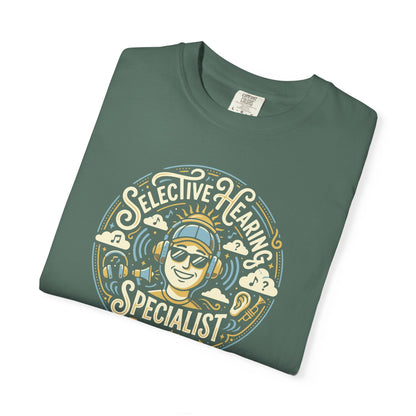 Selective Hearing Specialist T-Shirt — Funny Earbuds Graphic Tee