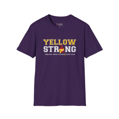 Yellow Strong T-Shirt — Sarcoma Bone Cancer Fight Club Awareness Tee
