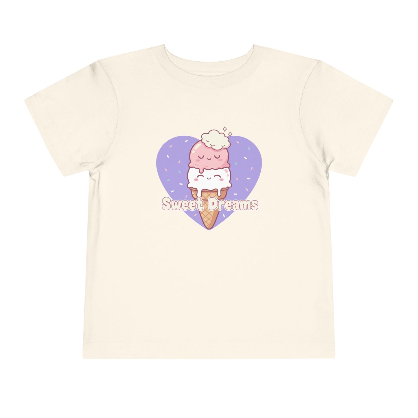 "Sweet Dreams" Toddler Tee — Ice Cream Heart Graphic T-Shirt