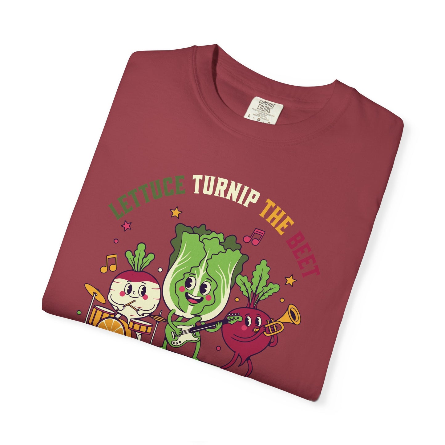 Lettuce Turnip The Beet T-Shirt — Cute Vegetable Band Graphic Tee