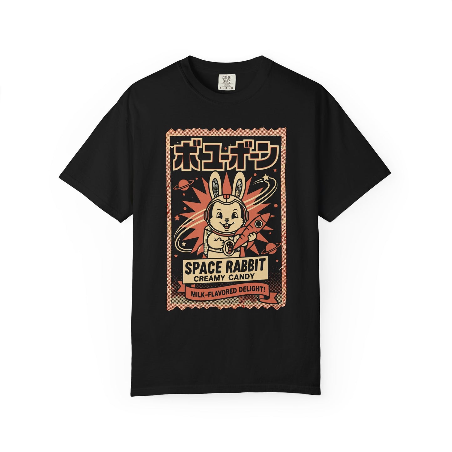 Space Rabbit T-Shirt — Retro Japanese Candy Graphic Tee