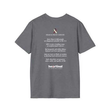 Ivory Burgundy Strong T-Shirt — Head & Neck Cancer Fight Club Awareness Tee