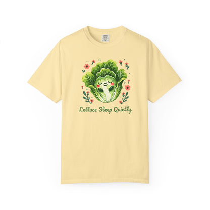 Lettuce Sleep Quietly T-Shirt — Cute Sleeping Lettuce Graphic Tee
