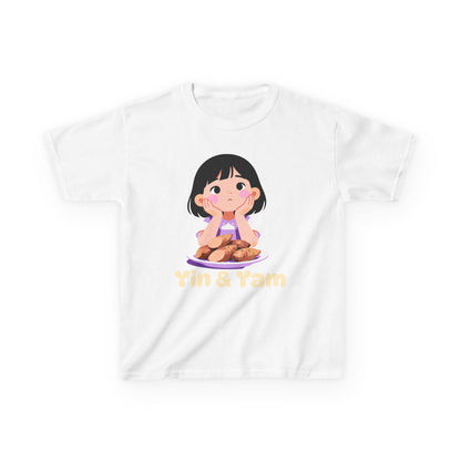 "Yin & Yam" Youth Tee — Cute Girl Sweet Potato Graphic Kids T‑Shirt