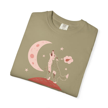 Hangry Like the Wolf T-Shirt — Cute Howling Wolf Graphic Tee