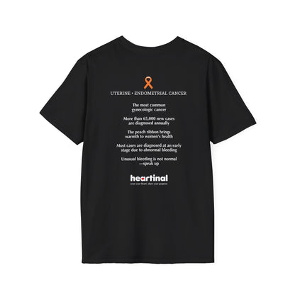 Peach Strong T-Shirt — Uterine Endometrial Cancer Fight Club Awareness Tee