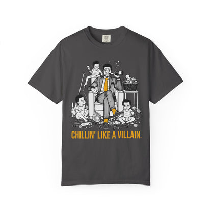 "Chillin' Like A Villain" T-Shirt — Cool Suit & Tie Family Man Graphic Tee