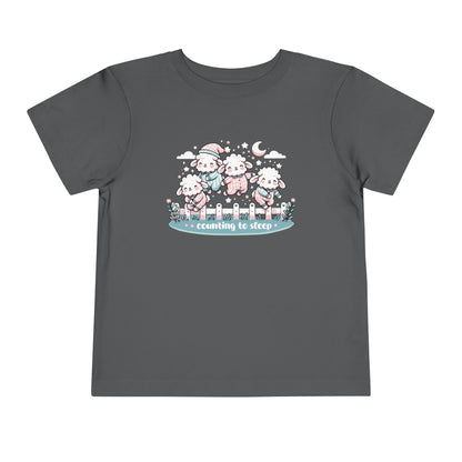 "Counting to Sleep" Toddler Tee — Cute Sleepy Sheep Bedtime Shirt