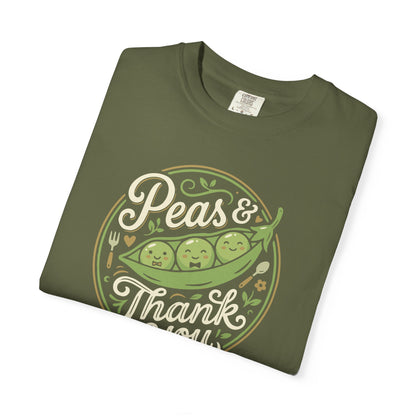 Peas & Thank You T-Shirt — Cute Polite Punny Graphic Tee