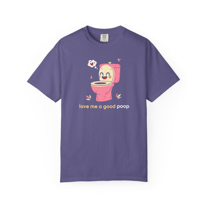 "Love Me a Good Poop" Couples Tee - Funny Toilet Bathroom Graphic T-Shirt —