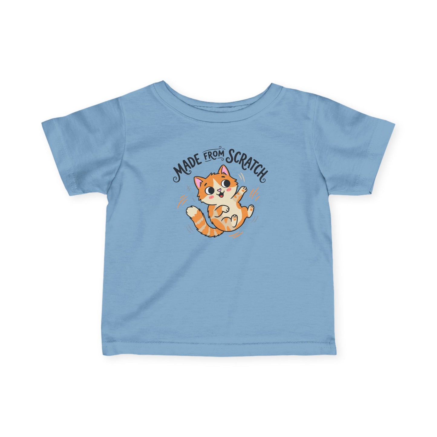 "Made From Scratch" Infant Tee — Cute Ginger Kitten Baby Shirt