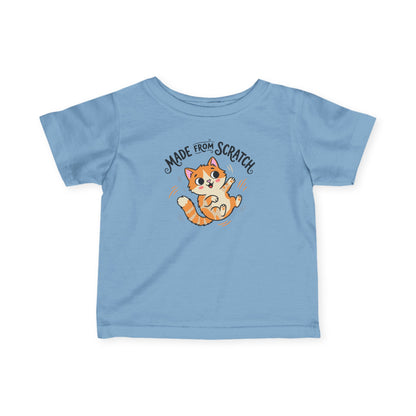"Made From Scratch" Infant Tee — Cute Ginger Kitten Baby Shirt