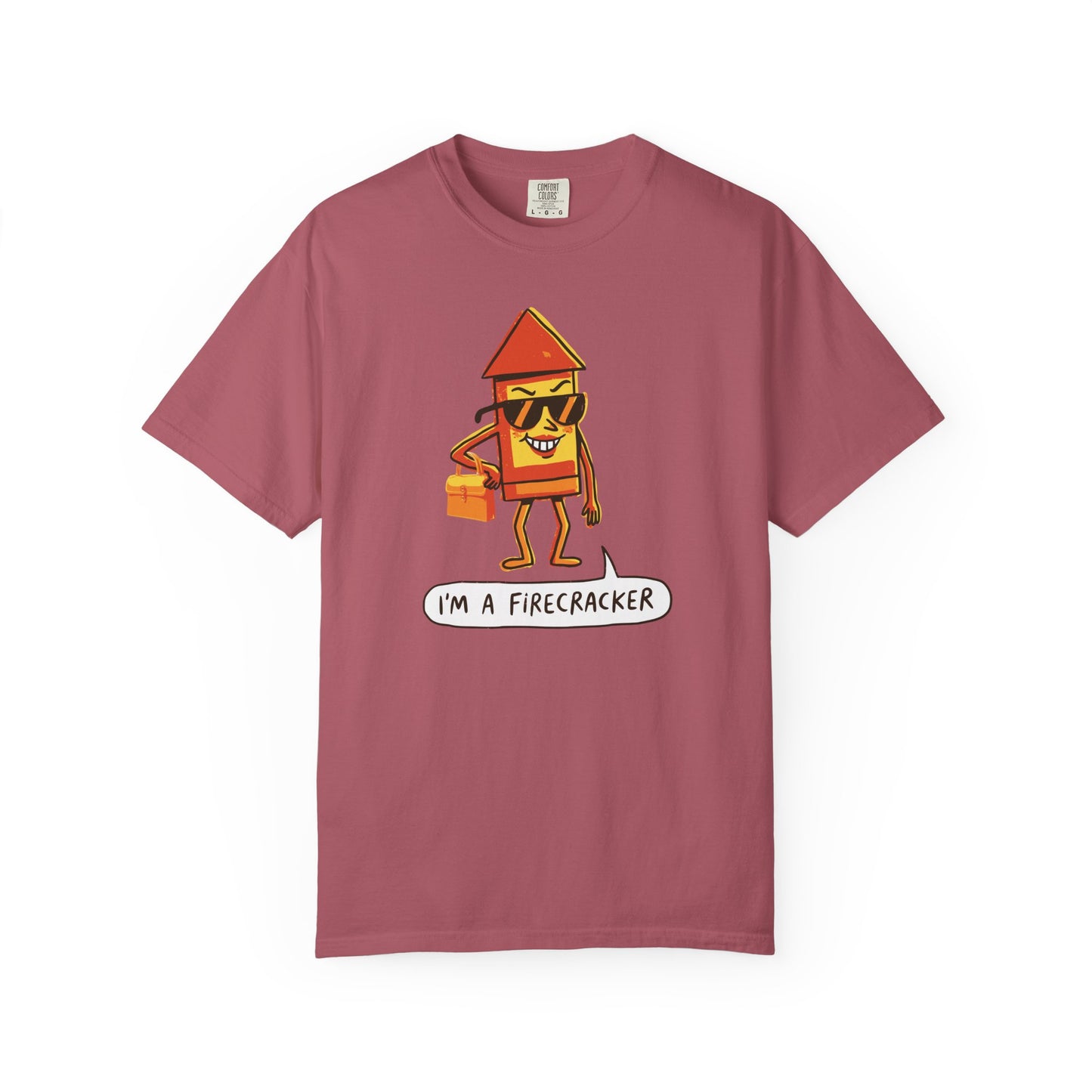 "I’m a Firecracker" Cartoon T-Shirt —  Funny Explosive Persona Tee