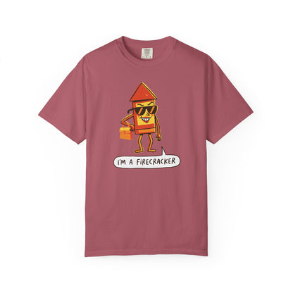 "I’m a Firecracker" Cartoon T-Shirt —  Funny Explosive Persona Tee