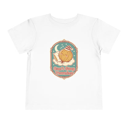 "Can't Stop Yawnion" Toddler Tee — Cute Sleeping Onion Graphic