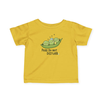 "Peas Do Not Disturb" Infant Tee — Cute Sleeping Peas Baby Shirt