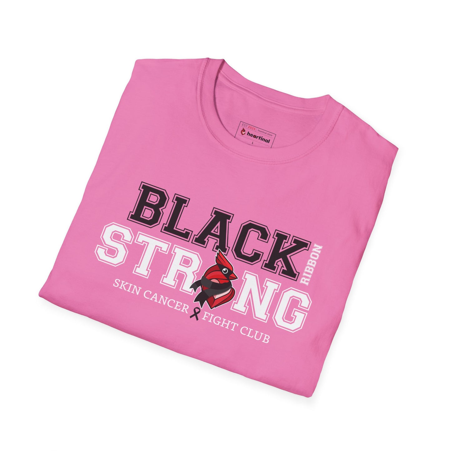 Black Ribbon Strong T-Shirt — Skin Cancer Fight Club Awareness Tee