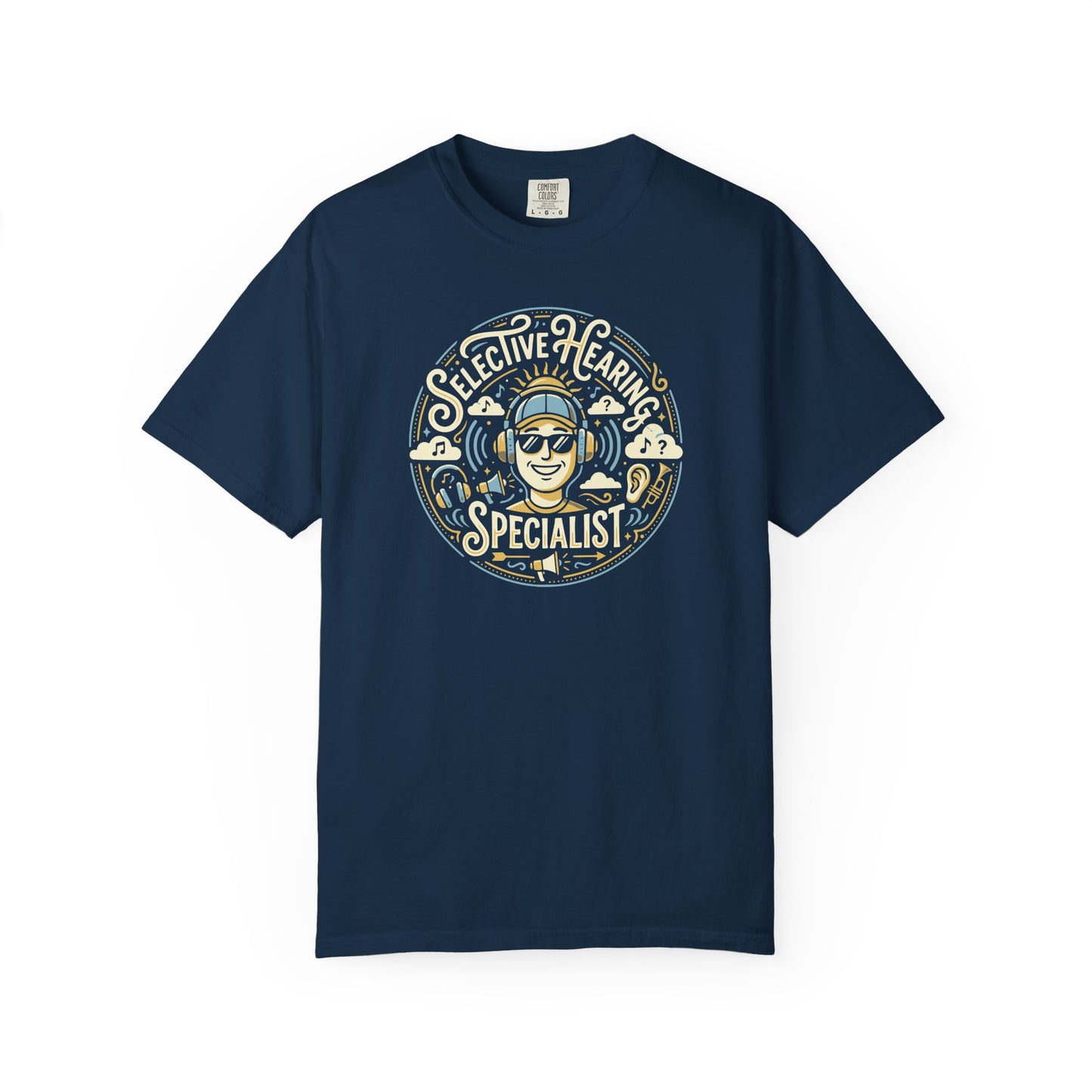 Selective Hearing Specialist T-Shirt — Funny Earbuds Graphic Tee