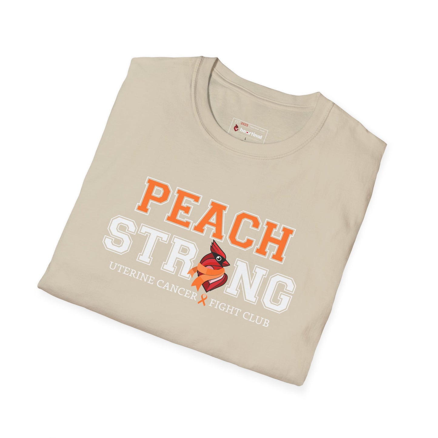 Peach Strong T-Shirt — Uterine Endometrial Cancer Fight Club Awareness Tee