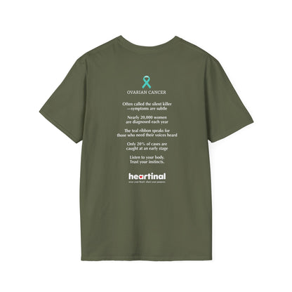 Teal Strong T-Shirt — Ovarian Cancer Awareness Support Tee