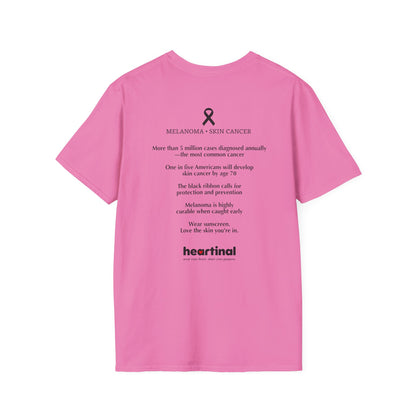 Black Ribbon Strong T-Shirt — Skin Cancer Fight Club Awareness Tee