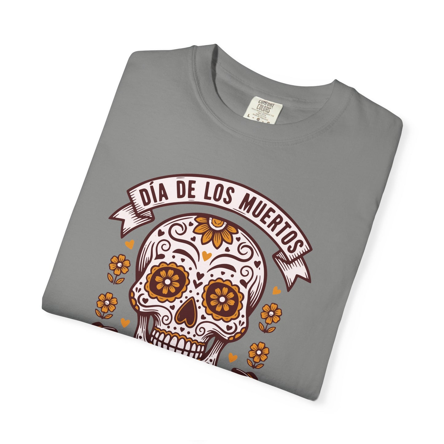 Día de los Muertos Sugar Skull T-Shirt — Floral Calavera Day of the Dead Tee