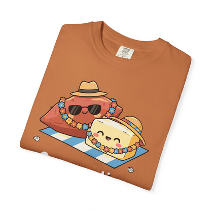 "On vacation with my butter half" Couples Tee —  Cute Vacation Yam Butter Summer T-Shirt