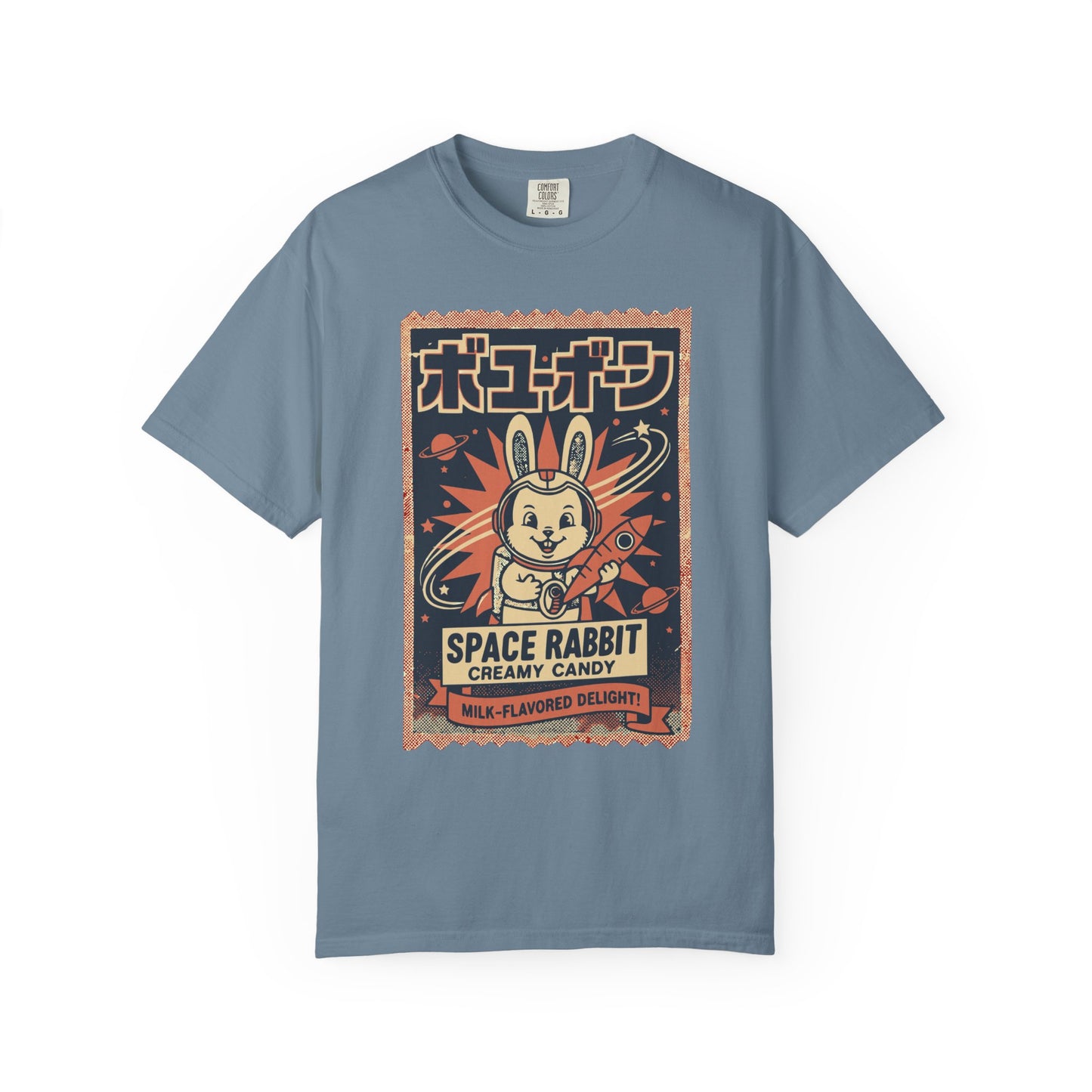Space Rabbit T-Shirt — Retro Japanese Candy Graphic Tee