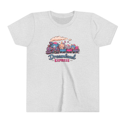 "Dreamland Express" Youth Tee — Cute Train & Animal Crew Kids Shirt