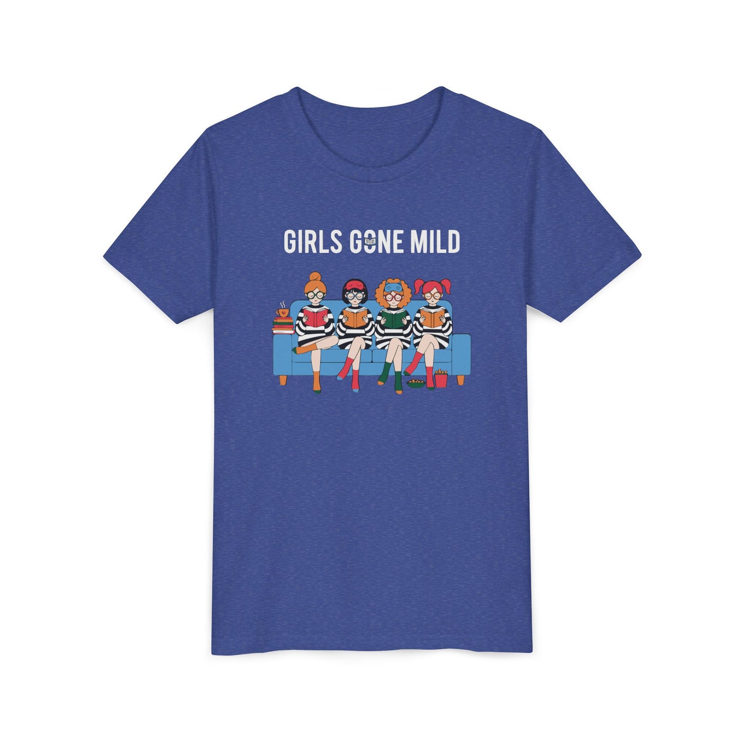 "Girls Gone Mild" Youth Tee – Cute Reading Club Graphic T-Shirt
