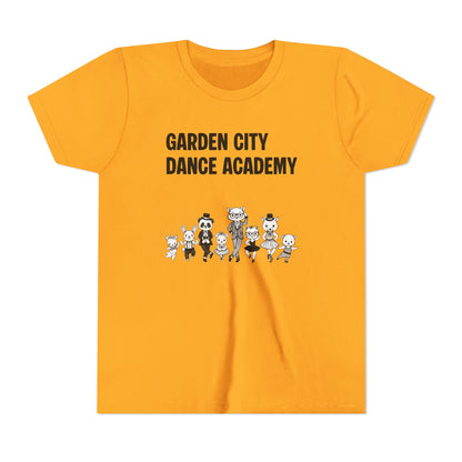 "Garden City Dance Academy" Youth Tee — Kids Dance Club Cartoon Dancers T-Shirt
