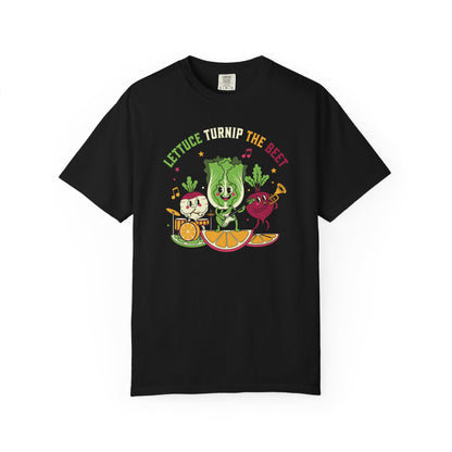 Lettuce Turnip The Beet T-Shirt — Cute Vegetable Band Graphic Tee