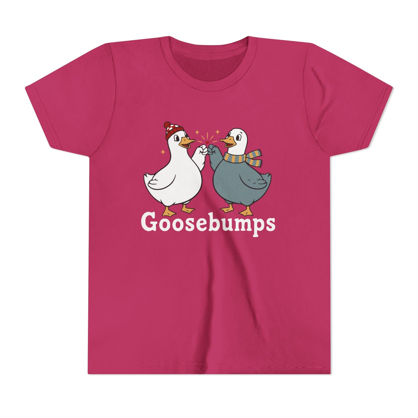 "Goosebumps" Youth Tee - Cute Winter Geese Kids Shirt