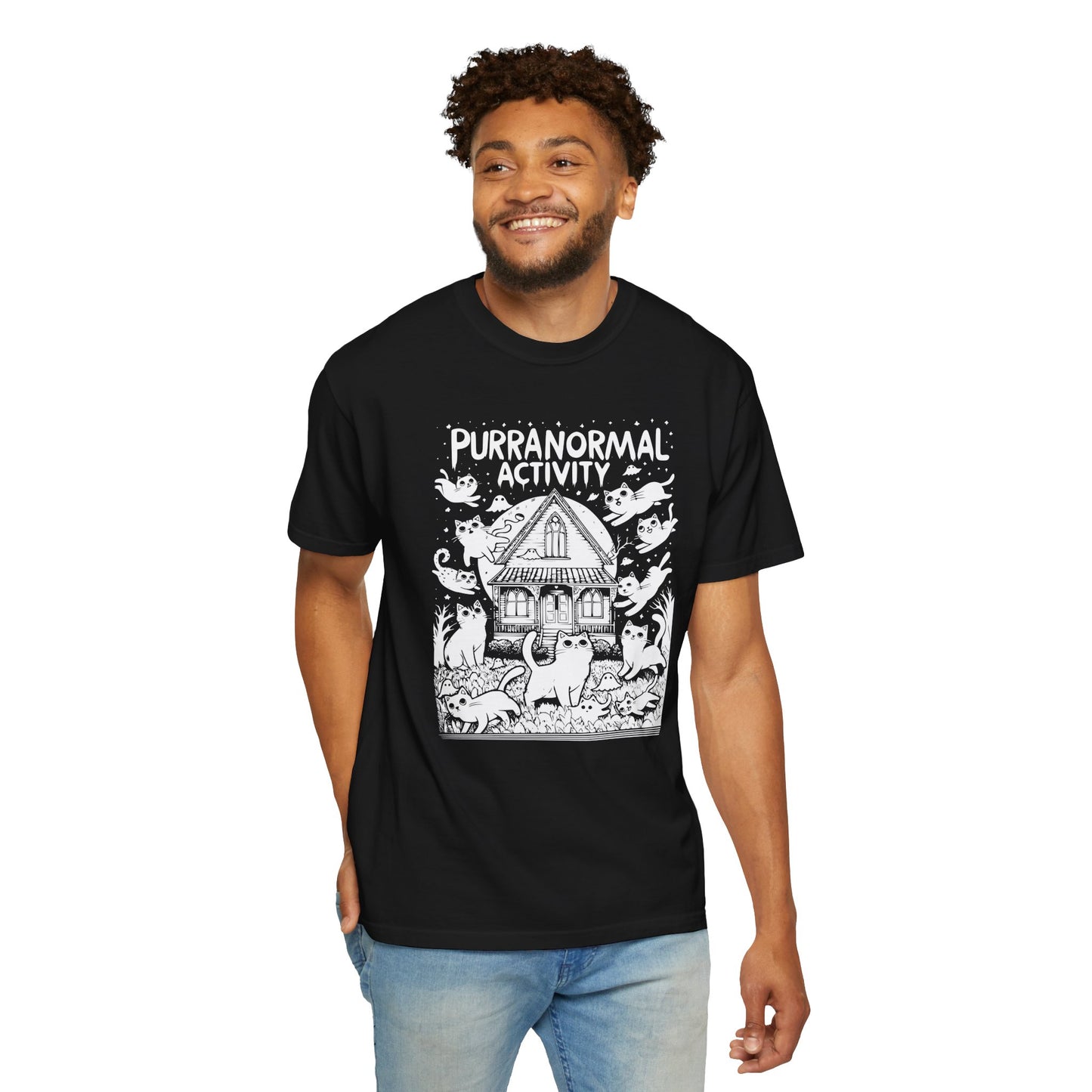 "Purranormal Activity" Cat T-Shirt — Spooky Paranormal Cat Lovers Graphic Tee