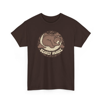 Bearly Awake T-Shirt — Cute Sleeping Bear Graphic Tee