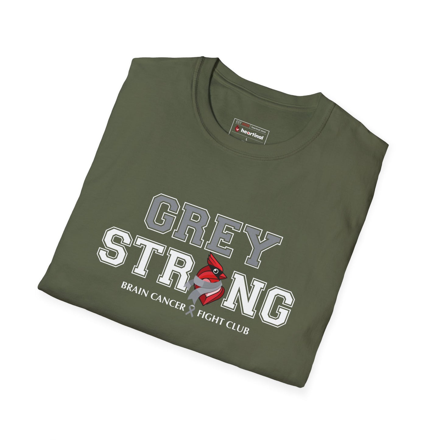 Grey Strong T-Shirt – Brain Cancer Fight Club Support Tee