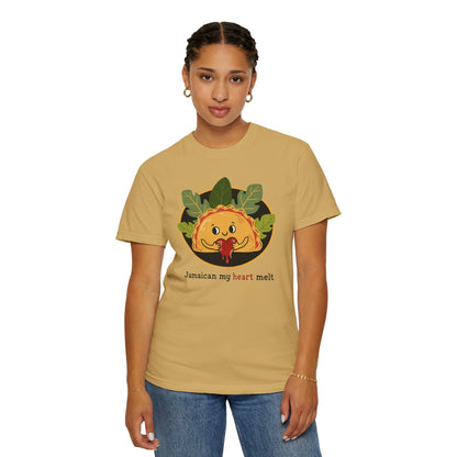 "Jamaican My Heart Melt" T-Shirt — Cute Patty Character Tee