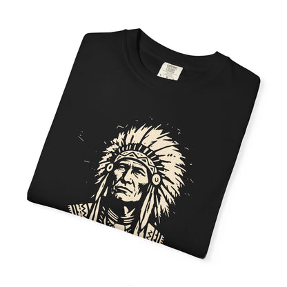 Revolution Graphic T-Shirt - Native Chief First Nation Illustrated Tee